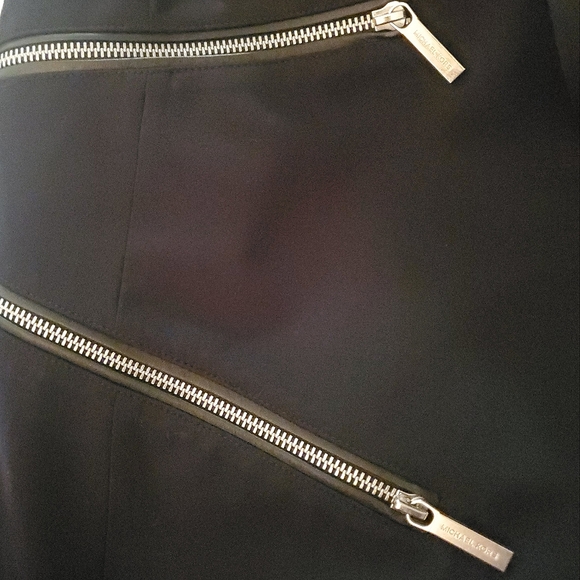 Michael Kors Women's Black Zip Open Blazer Size 14 - Picture 4 of 6